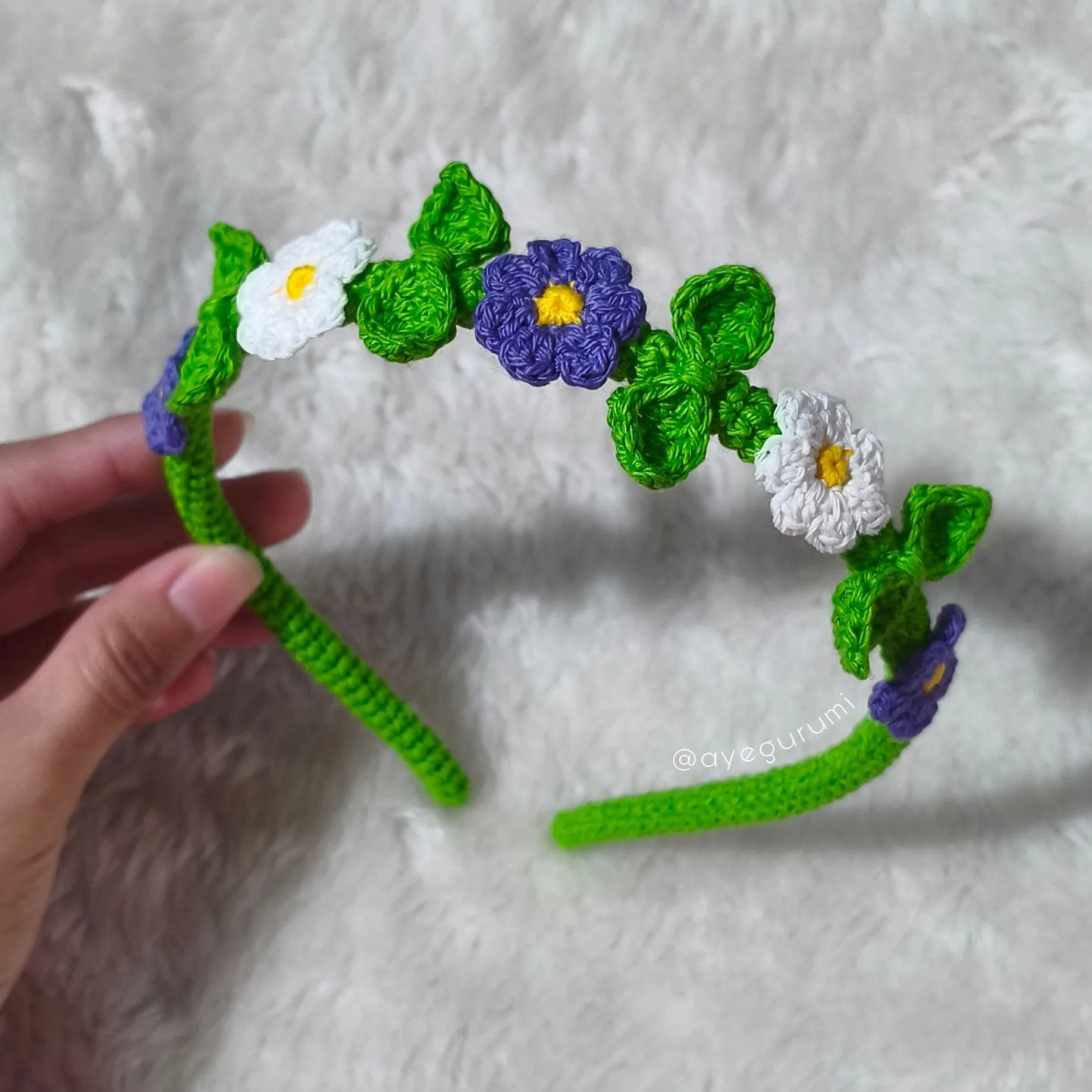 Vincha para el cabello - Corona de flores 🪻